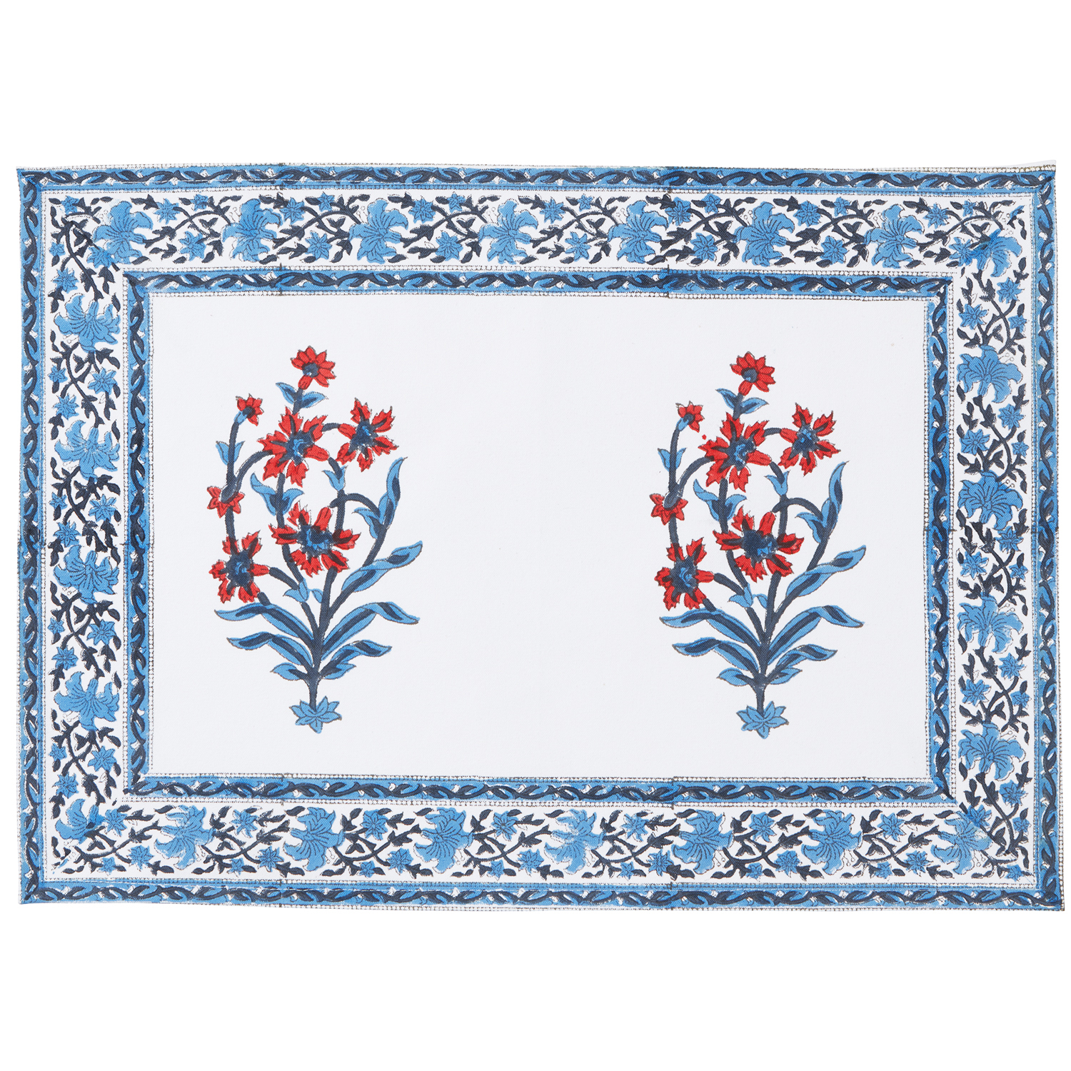 Nargis Placemat - Orange/Blue (Set of 2)